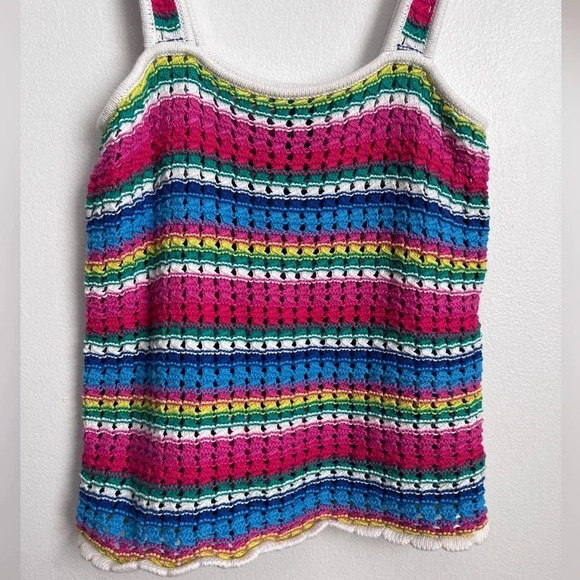 Gap Crochet Tank Top Multi Color - Picture 4 of 10